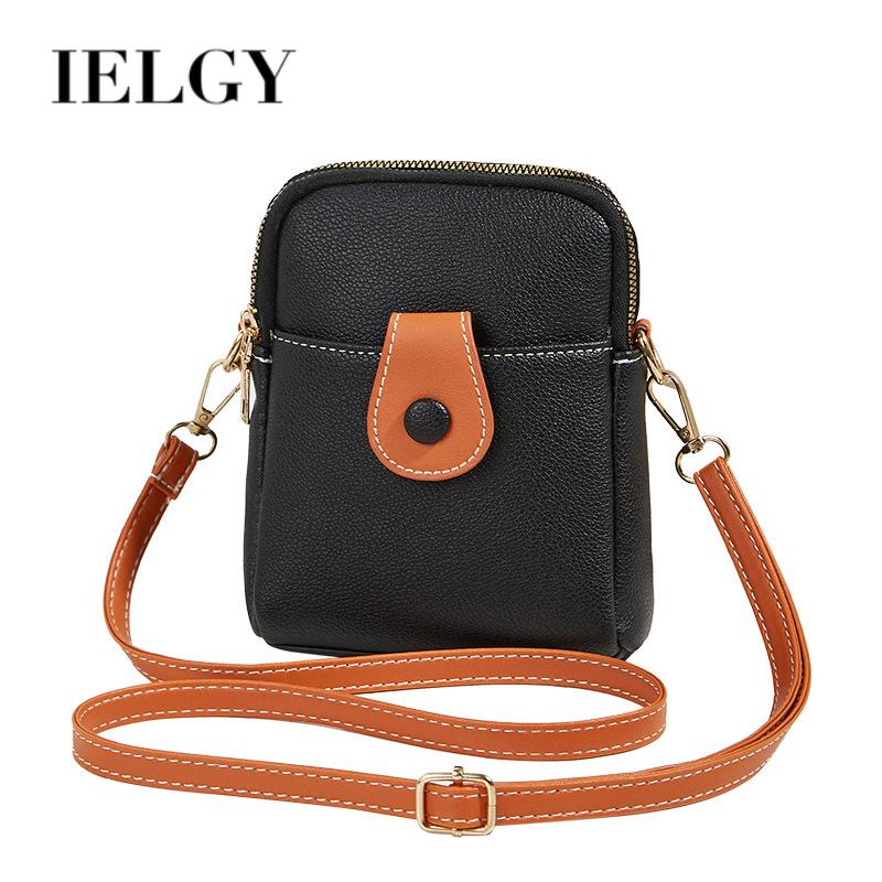 Túi Đeo Vai Đựng Điện Thoại mini Màu Tương Phản Phong Cách retro Dễ Phối Đồ Cho Nữ