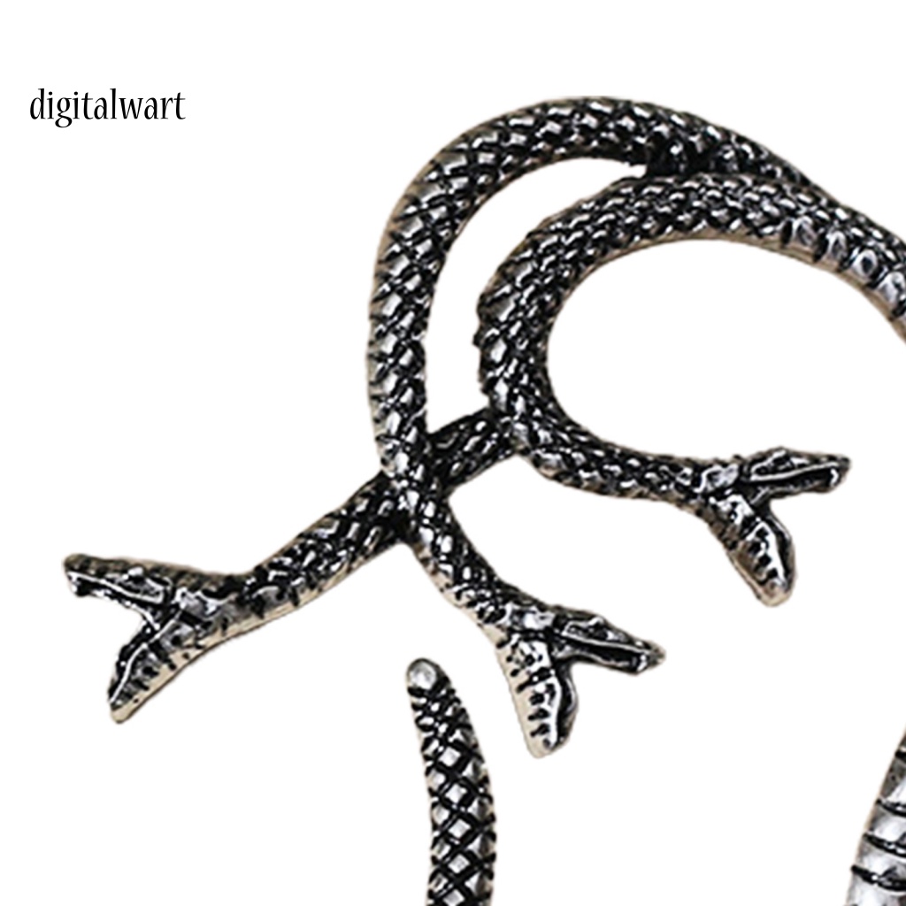 Kỹ Thuật Số| 1 Khuyên Vành Tai Hình Rắn Phong Cách Punk Vintage Thời Trang