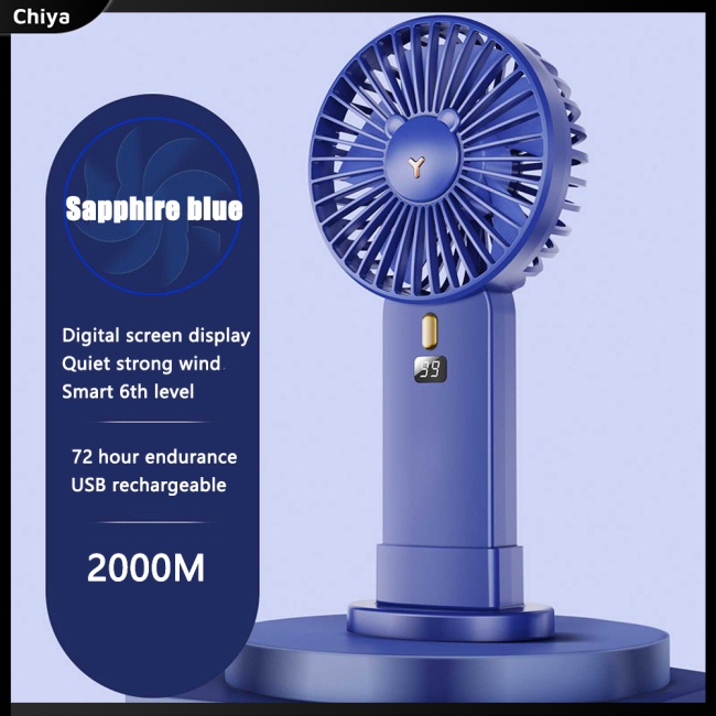Quạt Mini Cầm Tay Màn Hình Led Sạc Cổng Usb Tiện Dụng Và Bền