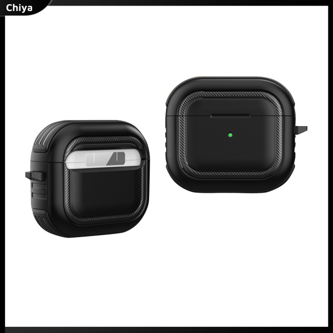Vỏ Bảo Vệ Hộp Sạc Tai Nghe Airpods3 Không Dây Chống Bụi Chống Trầy Kèm Móc Khóa
