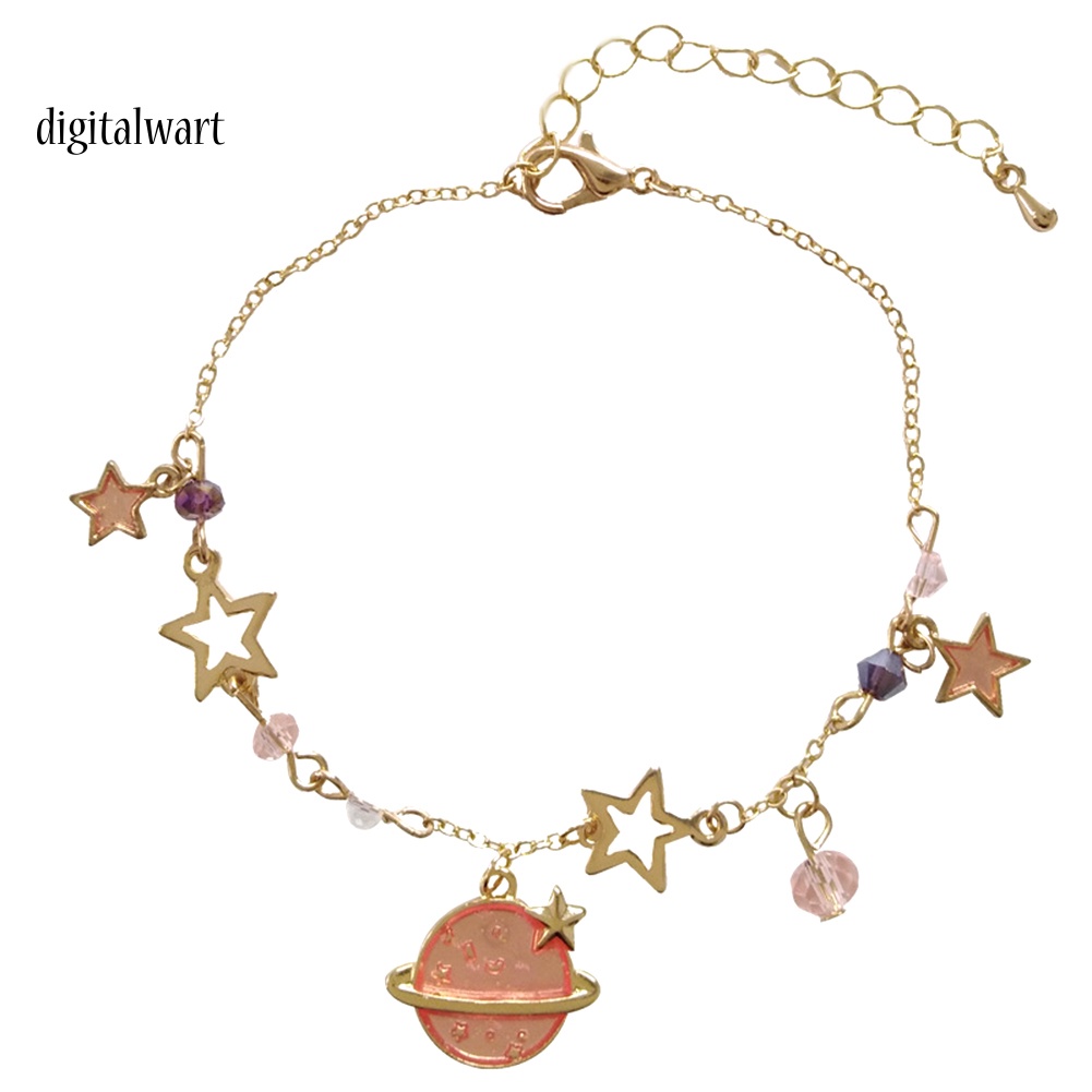 Kỹ Thuật Số| Vòng Tay Đính Đá Nhân Tạo Hình Ngôi Sao Và Hành Tinh Thời Trang