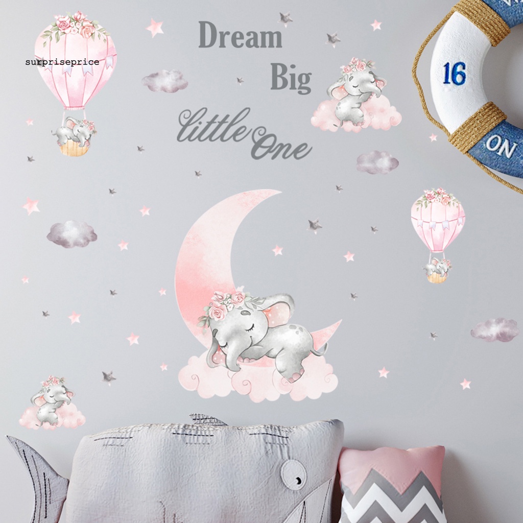 Set 2 Sticker Dán Tường PVC Họa Tiết Hoạt Hình Dễ Thương Bắt Mắt