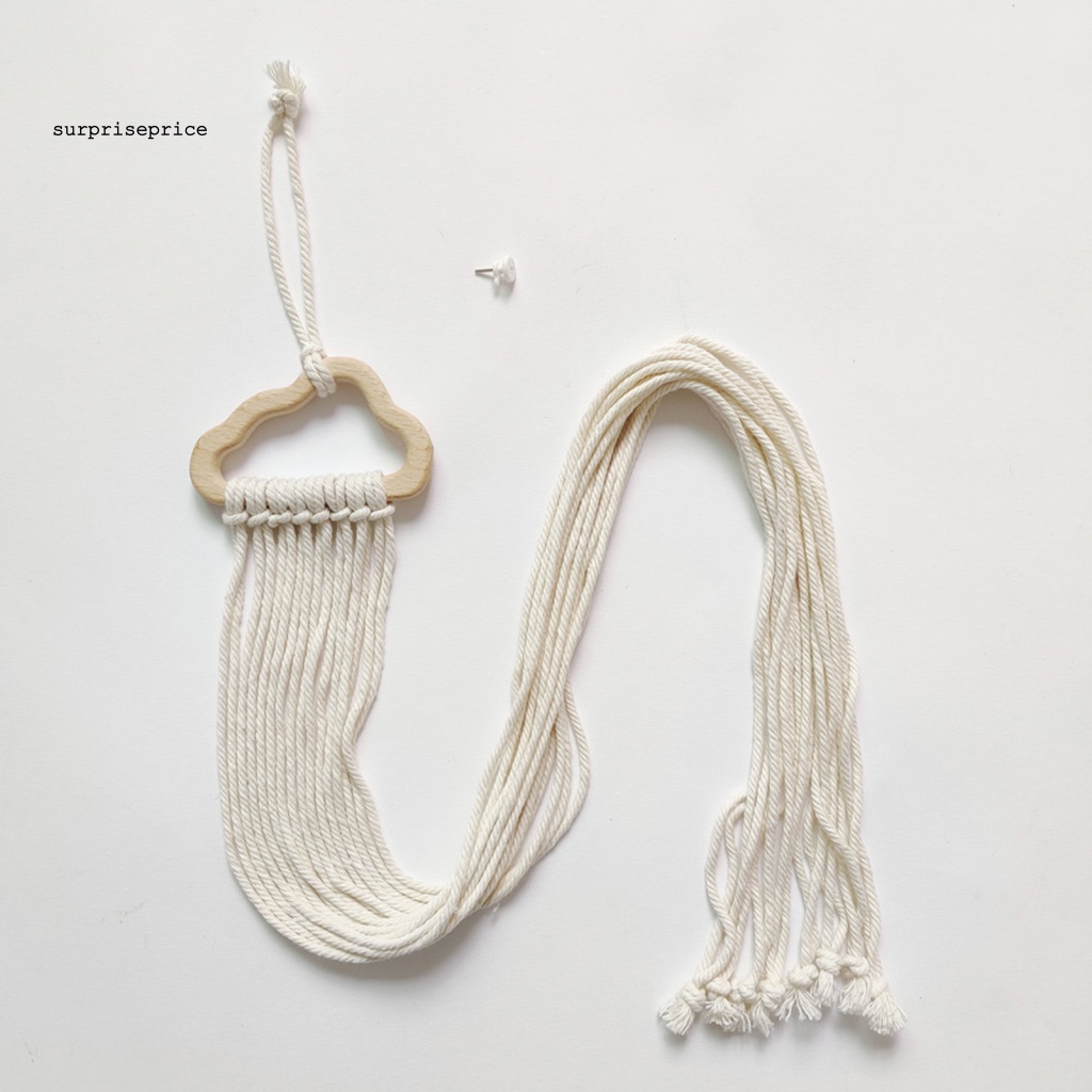 Giá Đỡ Nơ Kẹp Tóc Bằng Gỗ Và Dây Cotton Tiết Kiệm Không Gian