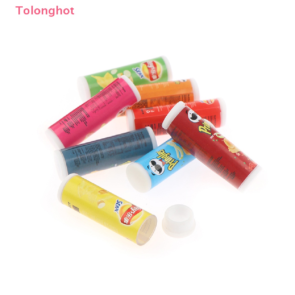 Set 4 Mô Hình Chai Khoai Tây Chiên Tỉ Lệ 1: 12 Trang Trí Nhà Búp Bê