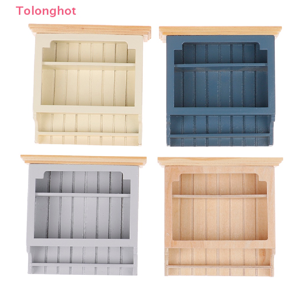 Mô Hình Tủ Chén Mini Bằng Gỗ Dùng Trang Trí Nhà Búp Bê