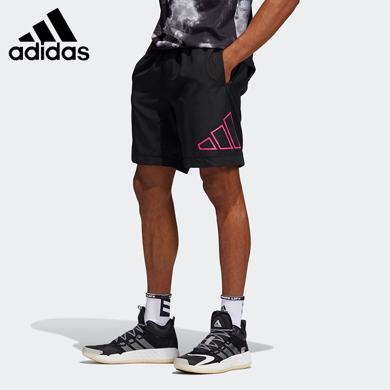 Quần Short Thể Thao Adidas Chất Liệu 100% Cotton Co Giãn Phối Dây Rút Thời Trang Unisex
