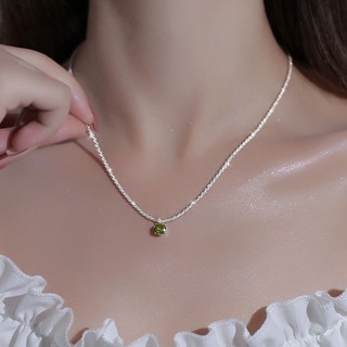 Vòng cổ Mặt Đá Quý Xanh Lấp Lánh