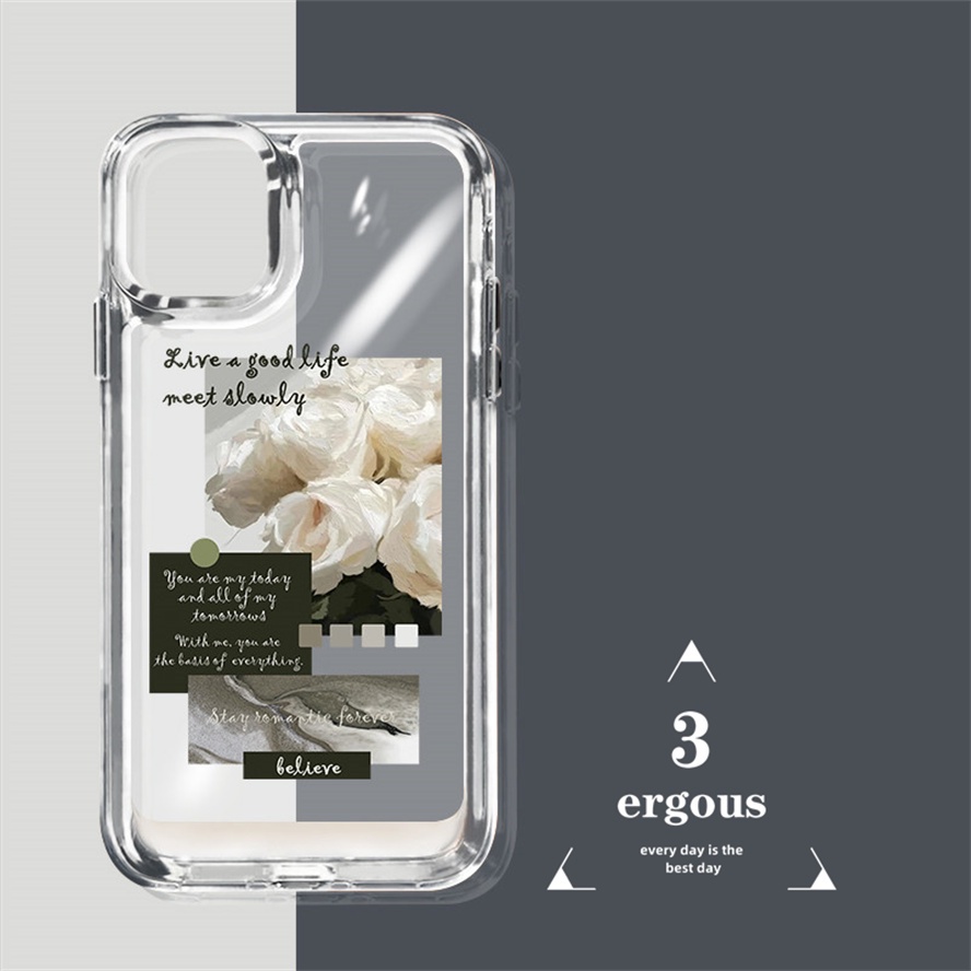 Ốp Điện Thoại Họa Tiết Tranh Sơn Dầu Cao Cấp Cho iPhone 14 13 12 11 Pro Max 7 8 6 Plus SE2020 X XR Xs Max