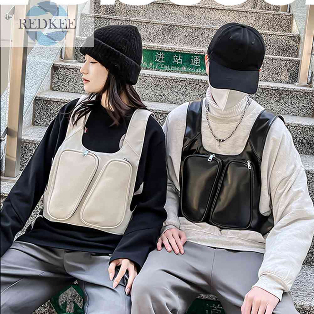 Túi Đeo Trước Ngực Bằng Da PU Chống Nước Chống Trộm Dành Cho Nam