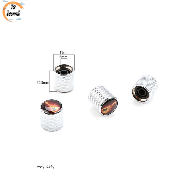 Bộ 4 Nút Chỉnh Âm Lượng Thay Thế Cho Đàn Guitar