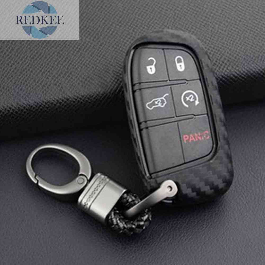 Vỏ Silicon Bảo Vệ Chìa Khóa Xe Hơi Jeep Dodge Chrysler