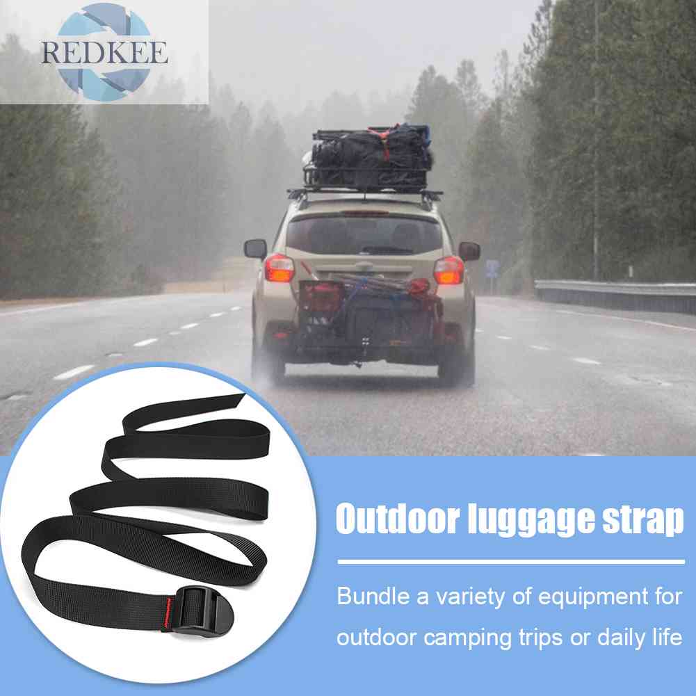 Dây Đai Buộc Hành Lý Màu Đen Tiện Dụng Khi Đi Cắm Trại