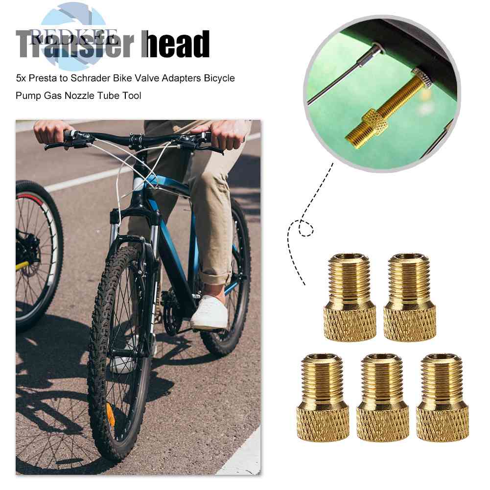 Set 5 Đầu Nối Van Bơm Hơi Xe Đạp