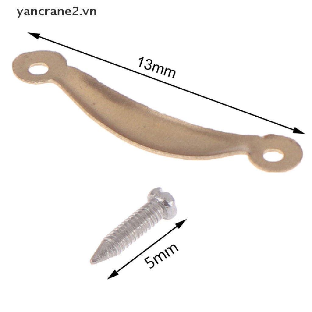 Set 12 Tay Nắm Cửa / Ngăn Kéo Tủ Nội Thất Cho Nhà Búp Bê Tỉ Lệ 1: 12