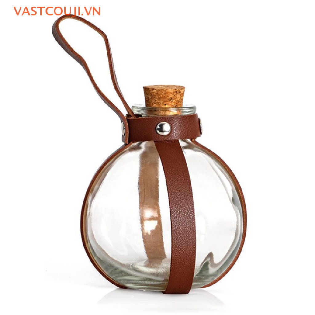 Giá Đỡ Bình Nước Bằng Da Phong Cách VASTJI Cổ Điển Độc Đáo DIY