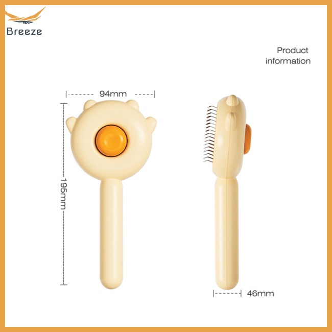 Bàn Chải Tự Vệ Sinh Lông Thú Cưng Tiện Dụng