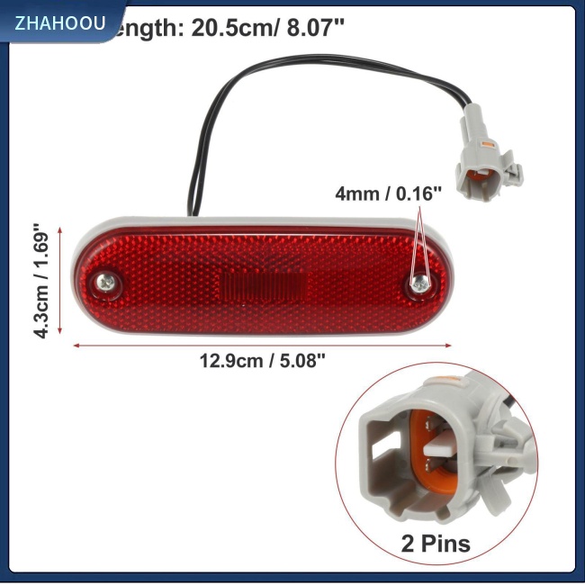 ☃Nhà Cửa☃ Đèn Phản Quang Gắn Thanh Cản Sau Xe Hơi Toyota 96-00 Rav4 Aca21