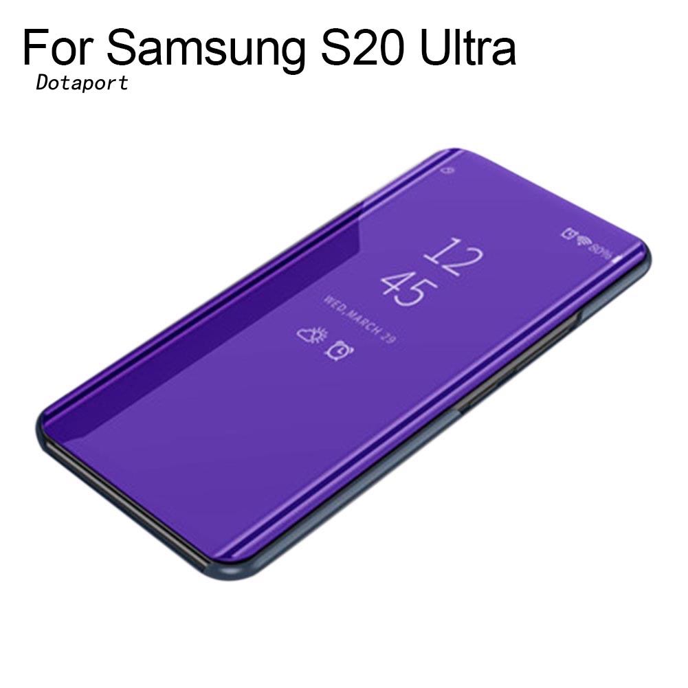 Ốp Điện Thoại Nắp Gập Tráng Gương KDDT Cho Samsung Galaxy S20 Plus Ultra