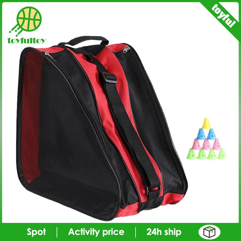 [Toyfulcabin] Túi Trượt Băng 3 Lớp Thoáng Khí Có Tay Cầm Và Dây Đeo Vai Cho Bé Trai Và Bé Gái