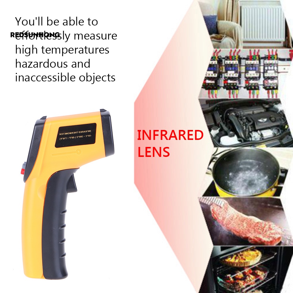 Nhiệt Kế Hồng Ngoại RH.B GM320 Màn Hình LCD