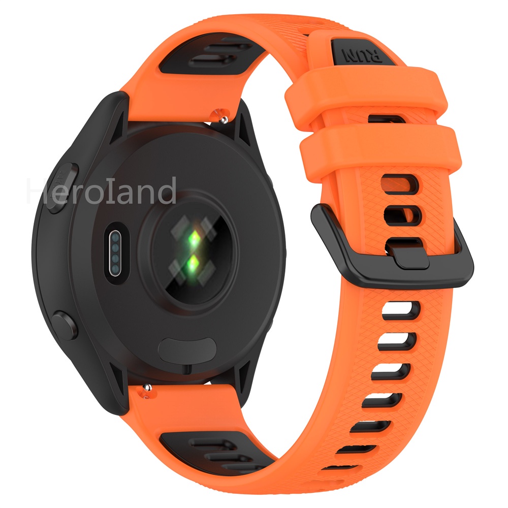 Dây Đeo Silicone 22mm + Film Dán Thời Trang Cho Garmin Forerunner 265 / Forerunner 265
