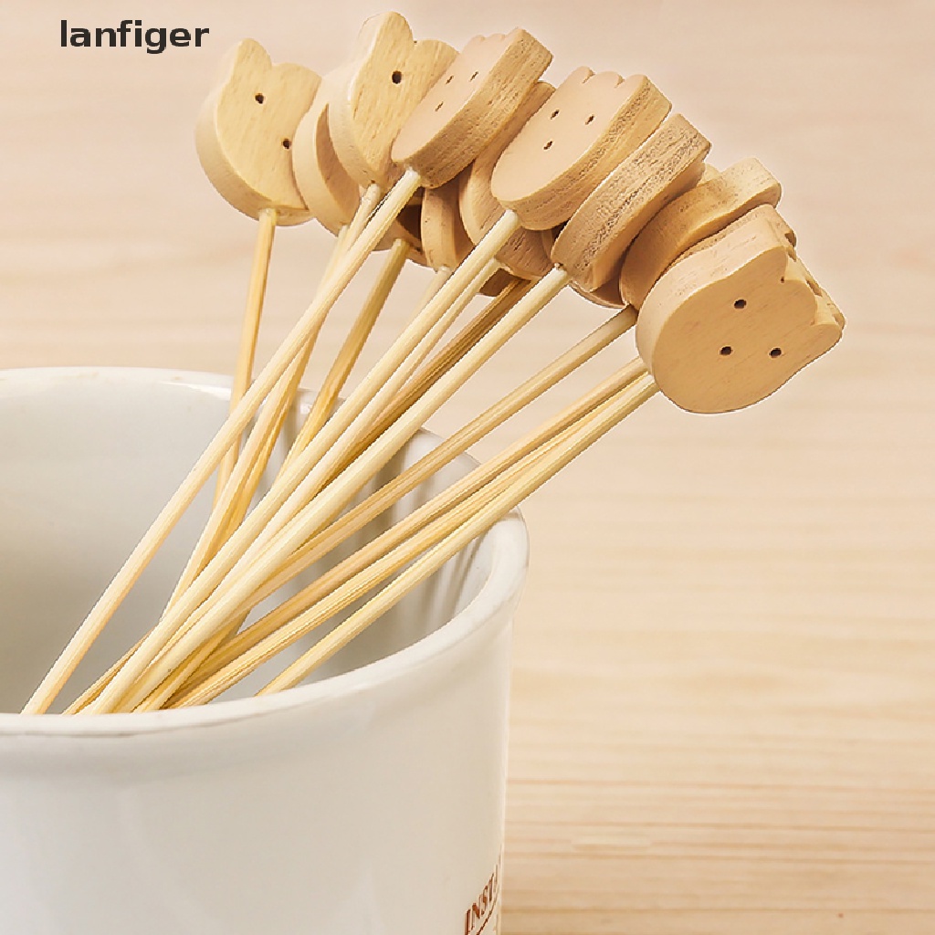 Bộ 100 Que Xiên Trái Cây Hình Gấu Dễ Thương