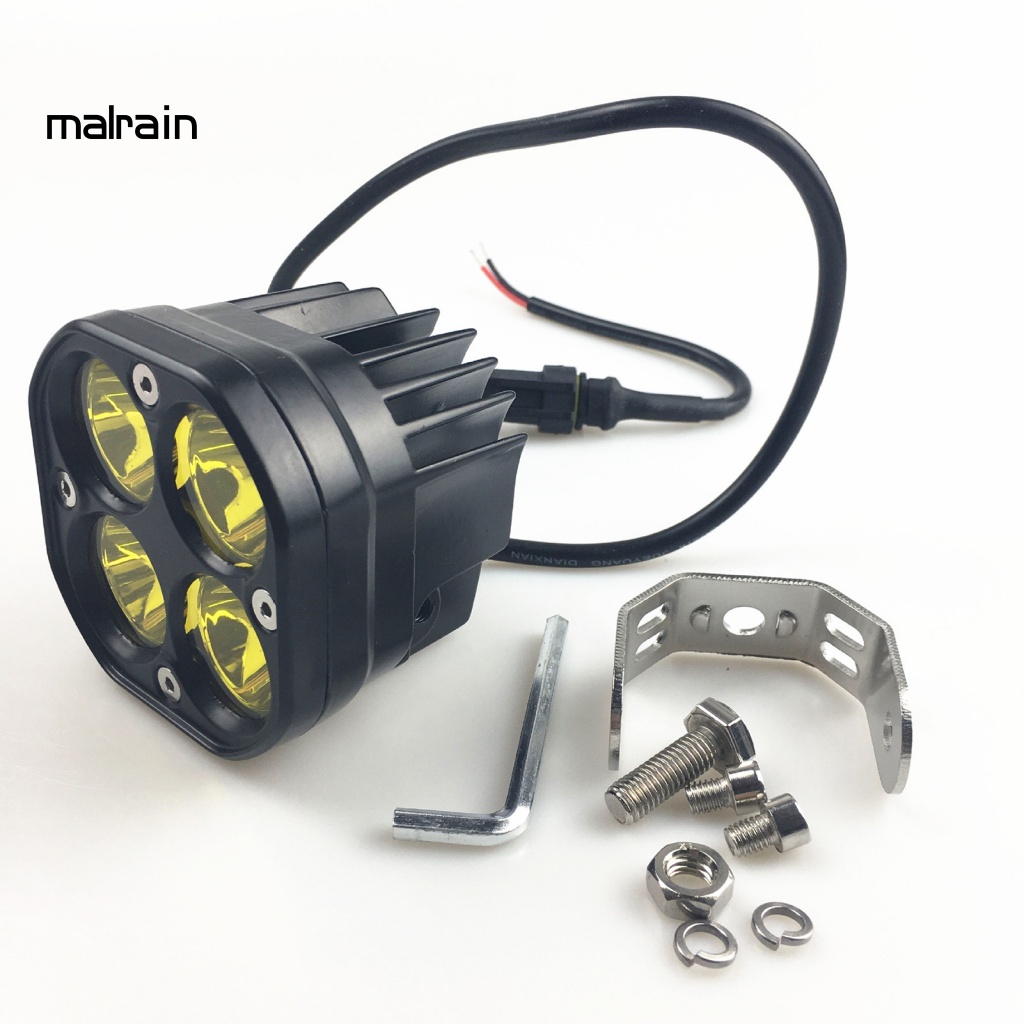 Đèn LED Hình Vuông 3 Inch Ánh Sáng Vàng Chuyên Dụng Cho Xe Hơi