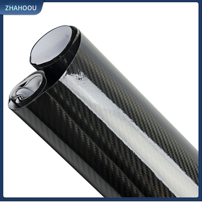 ☃Nhà Cửa☃ Miếng Dán Họa Tiết Sợi Carbon 5d Bóng Trang Trí Xe Hơi Diy