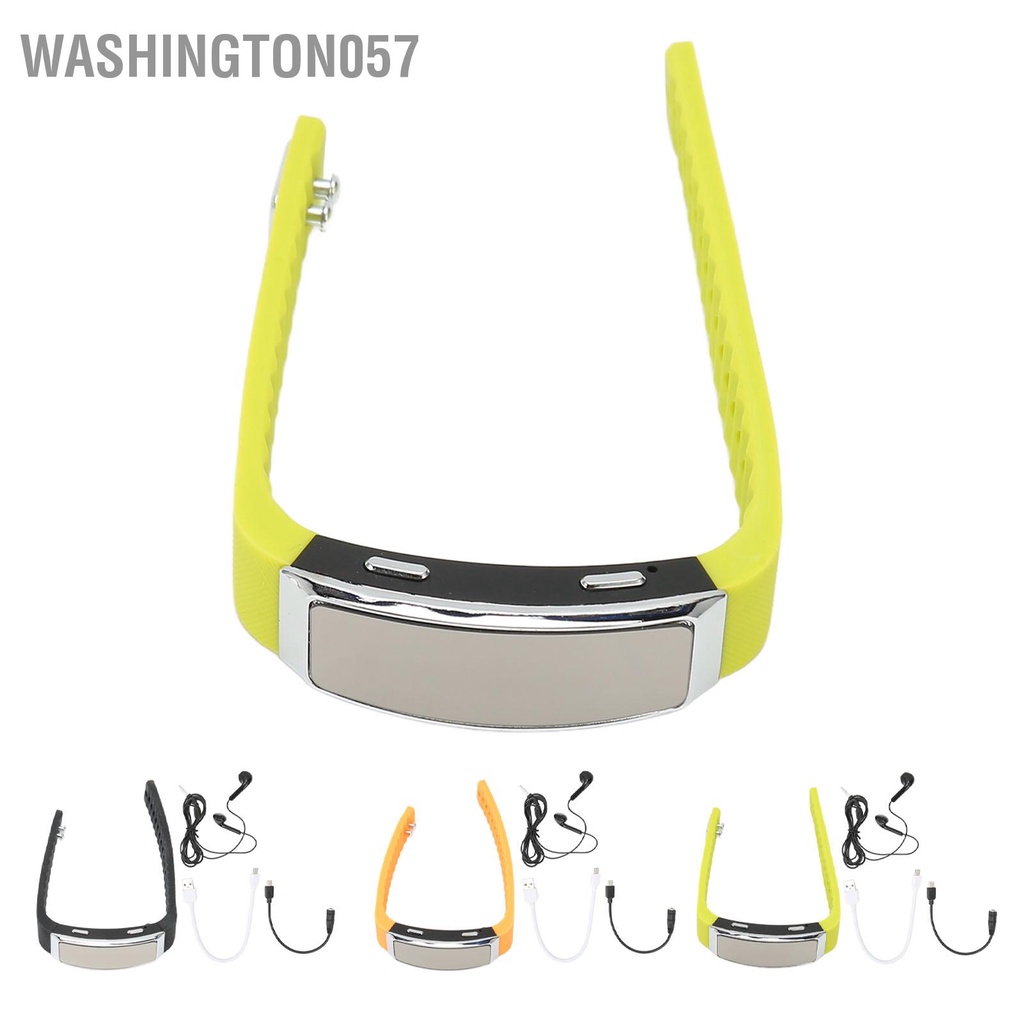 Washington057 Đầu Ghi Đồng Hồ HD Giảm Tiếng Ồn Kích Hoạt Bằng Giọng Nói Sạc Máy Nghe Nhạc Dây Đeo Tay Cho Họp Lớp