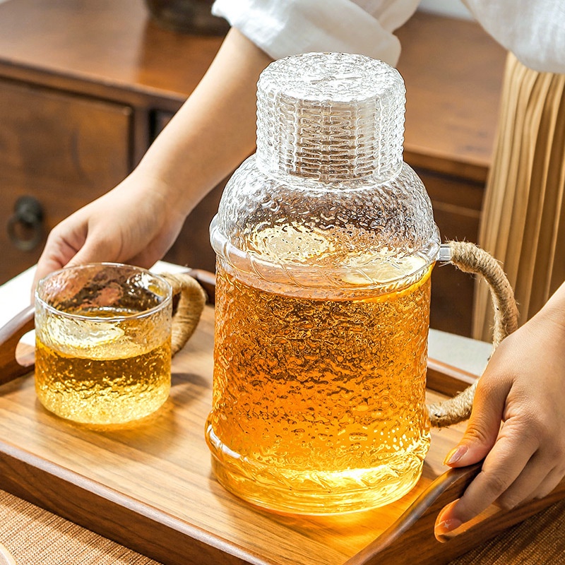 Ấm Trà Bằng Kính Chịu Nhiệt Cao Dung Tích Lớn