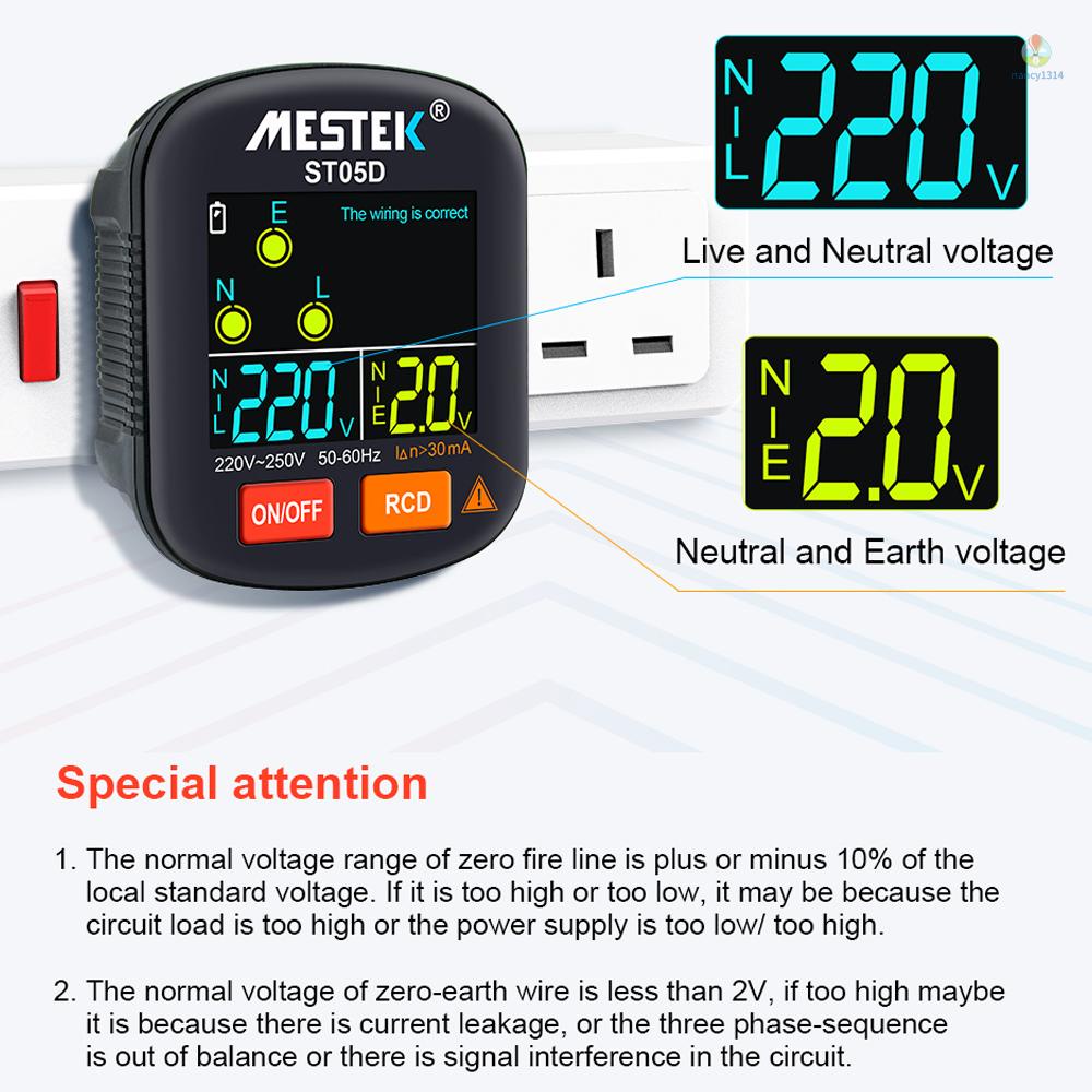 Thiết Bị Kiểm Tra Điện Áp RCD 30-250V Chuyên Dụng