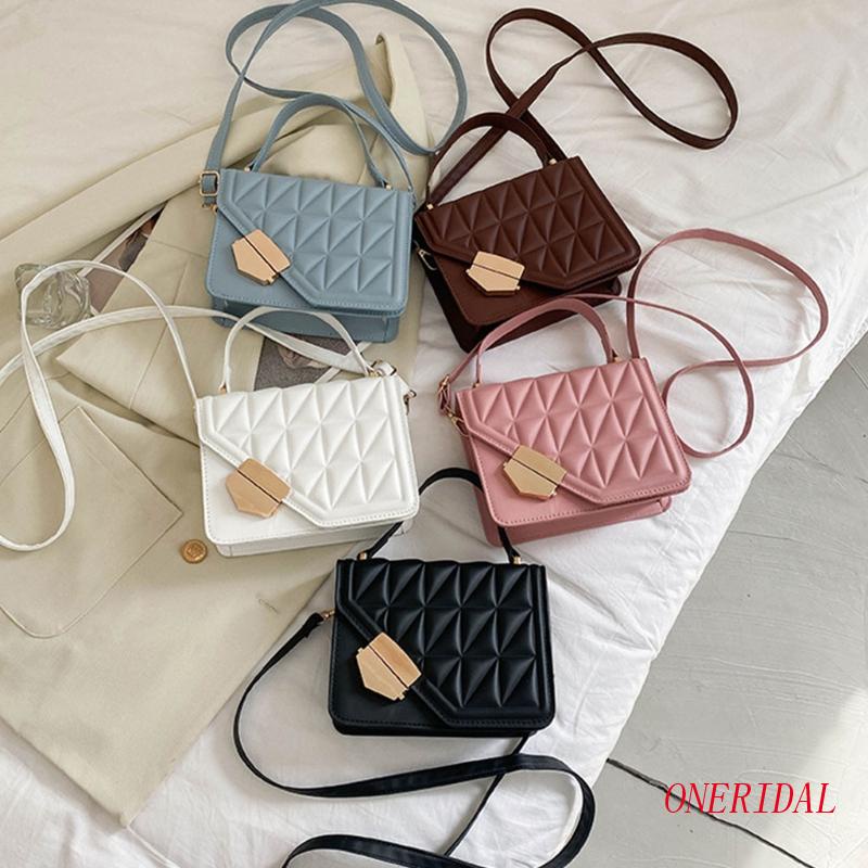 Túi Xách Đeo Chéo Họa Tiết Kẻ Sọc Thời Trang Dành Cho Nữ