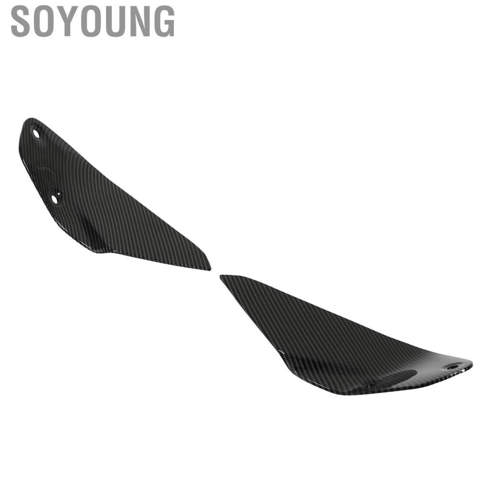 Soyoung Motorcycle Side Windshield  2pcs Windscreen Panel Deflector for Modification