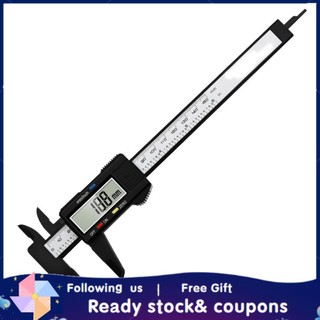 Xiyijia Màn hình kỹ thuật số điện Vernier Caliper Digimatic Độ chính xác cao 0‑150mm LCD màu đen cho phòng thí nghiệm
