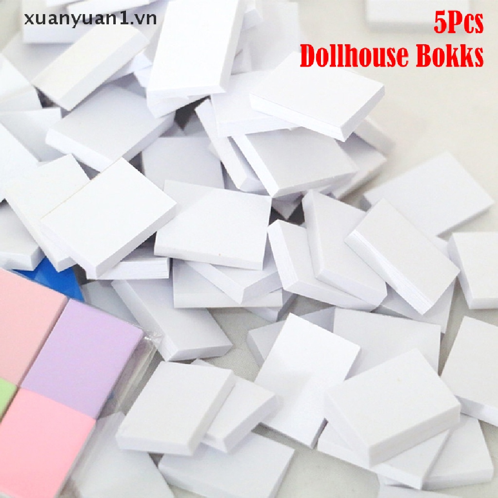 Set 5 Cuốn Sách Mini Trang Trí Nhà Búp Bê 1: 12