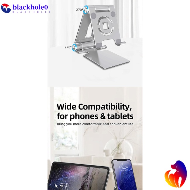 Giá Đỡ Điện Thoại / Máy Tính Bảng Bằng Hợp Kim Nhôm Có Thể Gấp Gọn Tiện Lợi