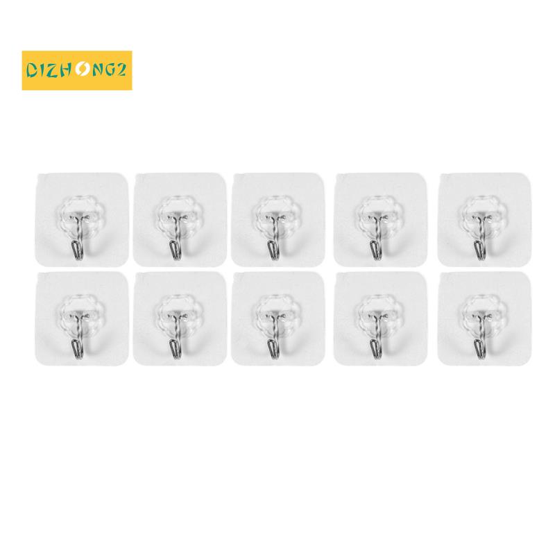 Bộ 10 Móc Treo Đồ Dán Tường Chịu Được Sức Nặng Không Trầy Chống Nước Chống Dầu Cho Nhà Bếp Phòng Tắm Phòng Ngủ Tủ Lạnh