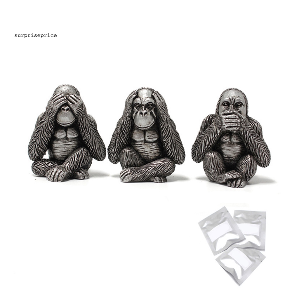 Set 3 Bức Tượng Trang Trí Phòng Khách Có Thể Tái Sử Dụng