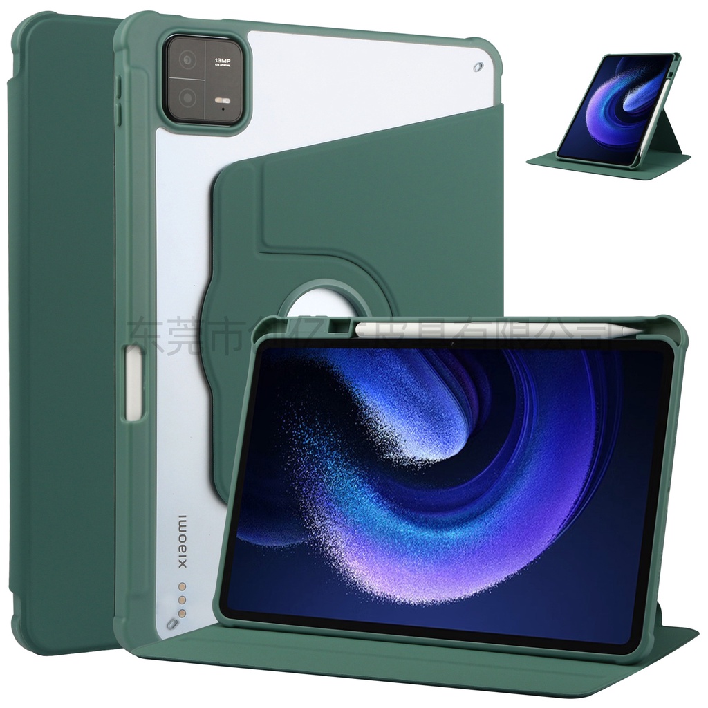 Bao Da Máy Tính Bảng Bảo Vệ 360 Độ Cho Xiaomi Mi Pad 6 / Xiaomi Mi Pad 6 Pro 11 inch 2023° Vỏ Da Bảo Vệ Hộp Sạc Tai Nghe Airpods Nắp Gập Từ Tính Chống Sốc Có Ngăn Đựng Bút Tiện Dụng