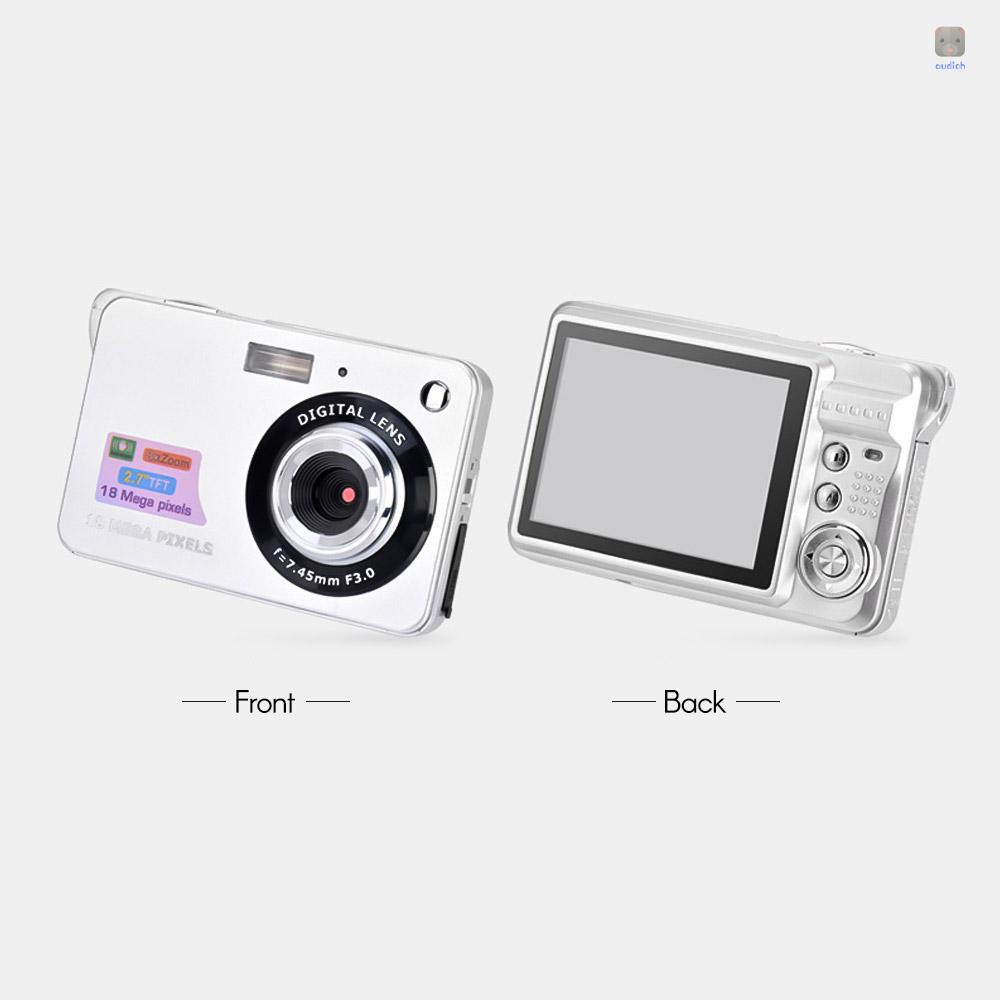 Máy Ảnh Kỹ Thuật Số 18MP 2.7 Inch Màn Hình LCD 8x Zoom Kèm Pin