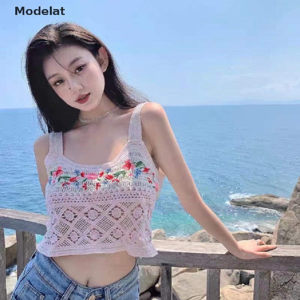 Áo Dệt Kim Sát Nách Dáng Rộng Thêu Họa Tiết Phong Cách Bohemia Thời Trang Mùa Hè Cho Nữ