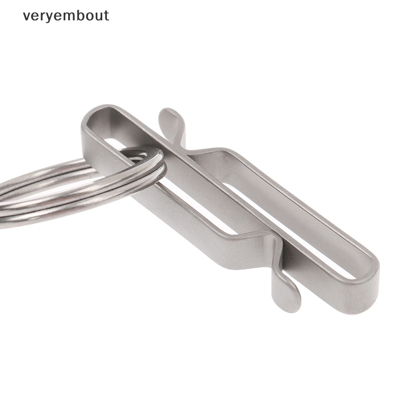 Ut Móc Khóa Dây Ruy Băng Đầu Kẹp Thắt Lưng Leo Núi Bằng Hợp Kim Titan Nhanh Chóng n