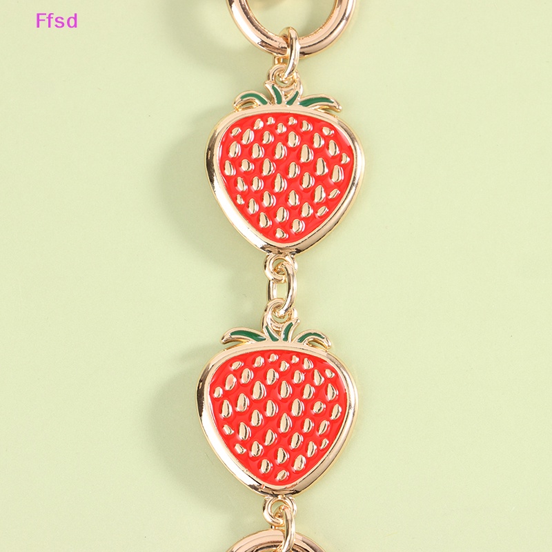 {Ffsd} Dây Xích Mở Rộng Thay Thế Hình Quả Dâu Dễ Thương Trang Trí Túi Xách