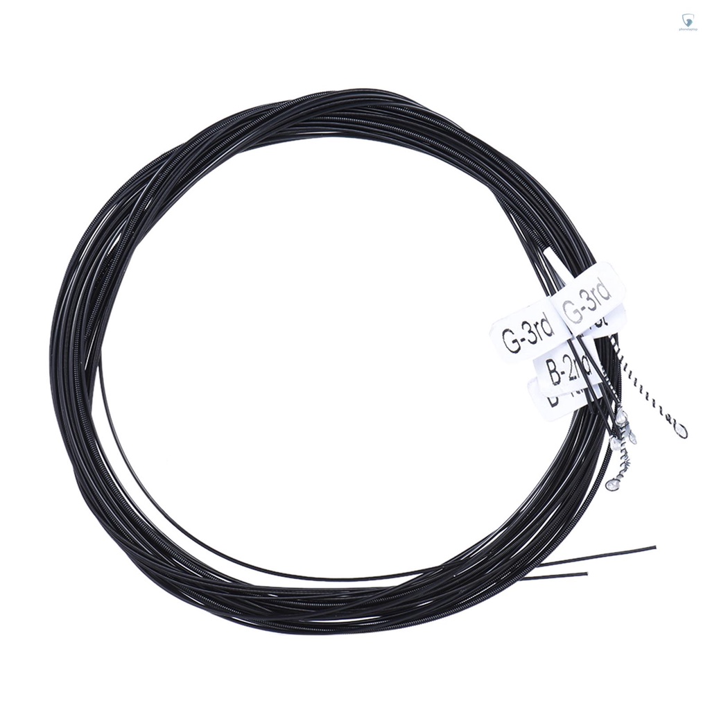 Set 6 Dây Đàn Alice AC136BK-H (. 0285-.044) Bằng Chất Liệu Nylon Màu Đen Kiểu Cổ Điển (. 0285-.044)