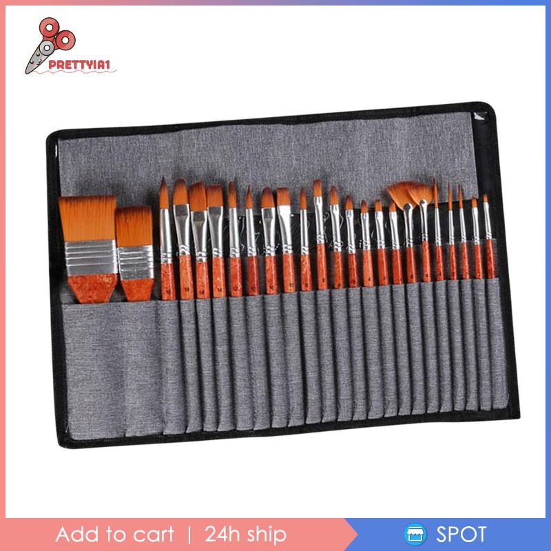 Set 1 / 24 Cọ Vẽ Màu Nước Cho Người Lớn Và Trẻ Em