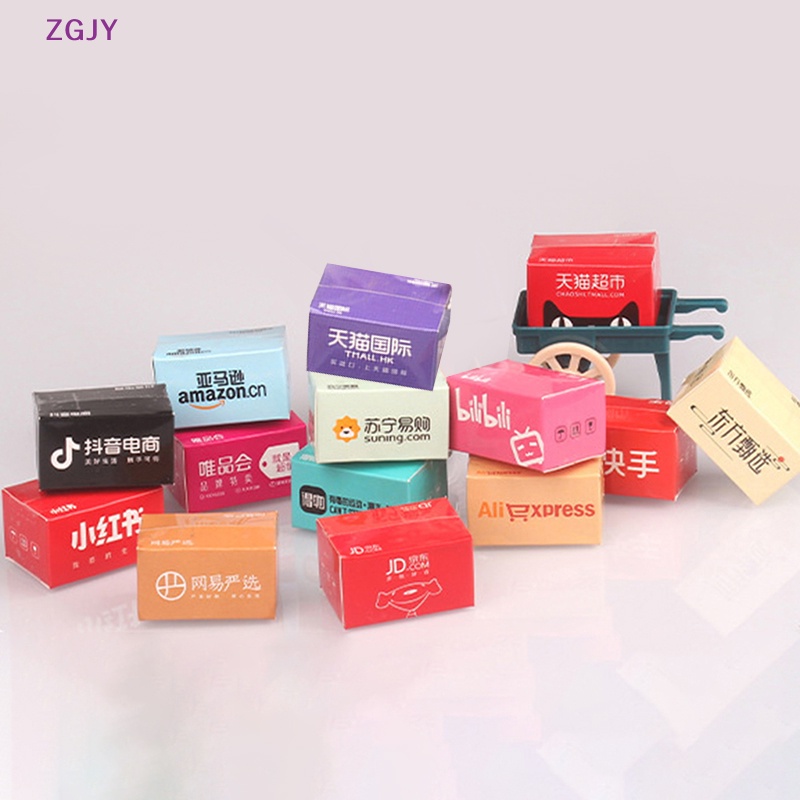 1 Hộp Giao Hàng mini Trang Trí Nhà Búp Bê Mới