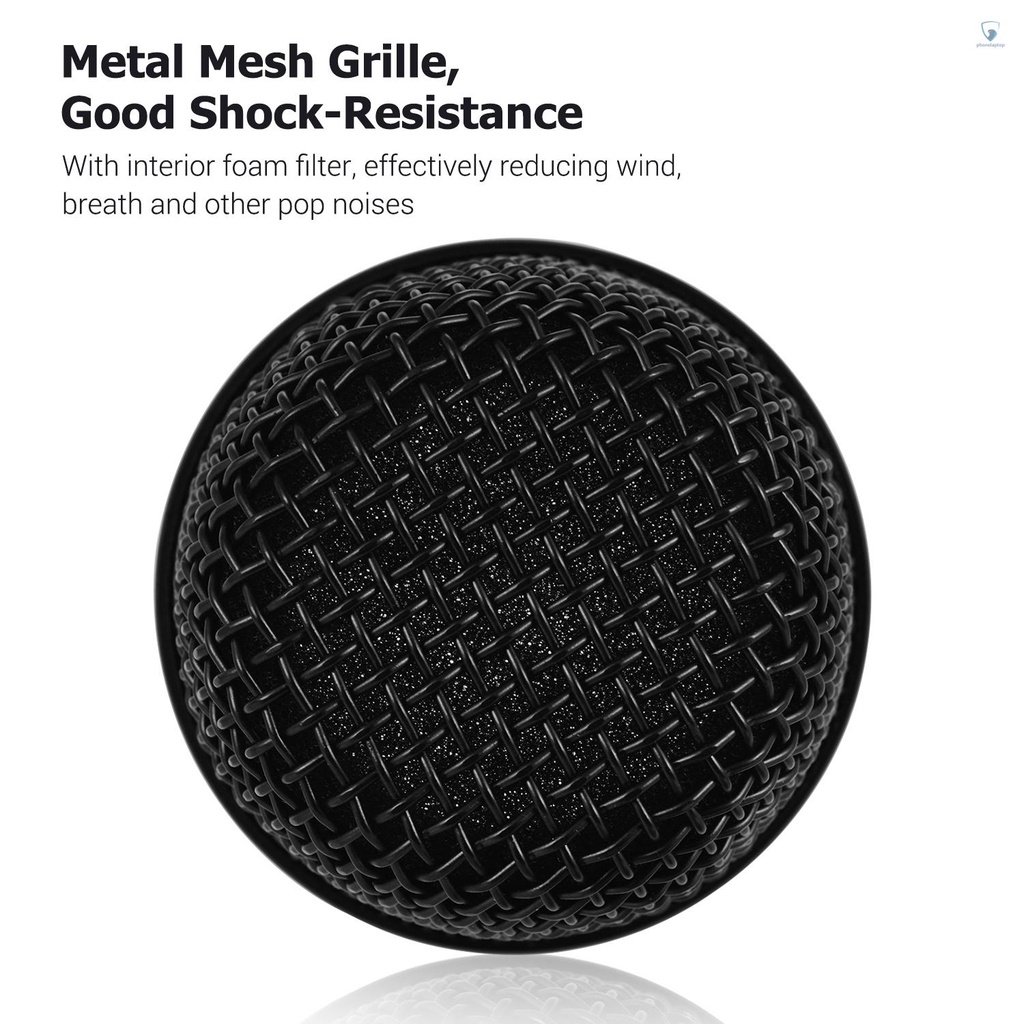 Set 2 Tấm Lọc Lưới Bằng Kim Loại Có Tấm Chắn Gió Cho Micro Không Dây BBS K100 / K200 / K300 / 4100 / 4500