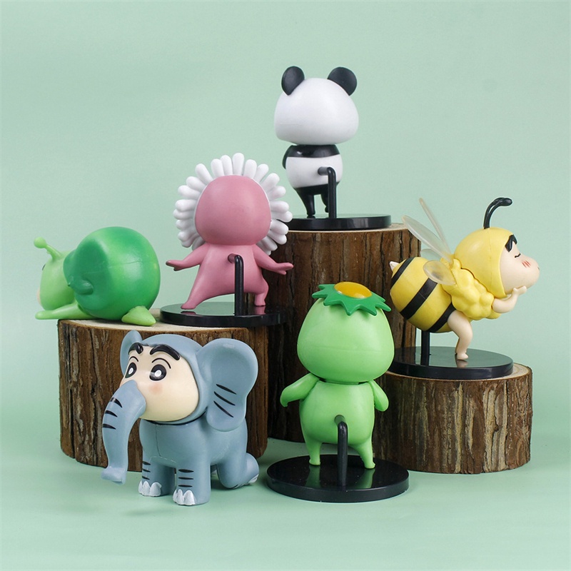 Bộ 6 Mô Hình Búp Bê Shin-chan Dùng Trang Trí