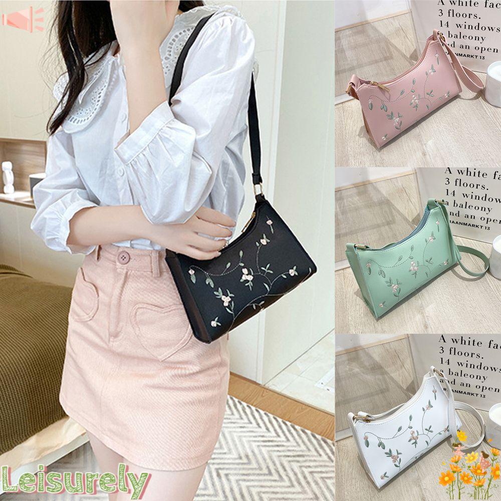 Túi Đeo Vai Phối Ren Hoa Tinh Tế Thời Trang Mua Sắm