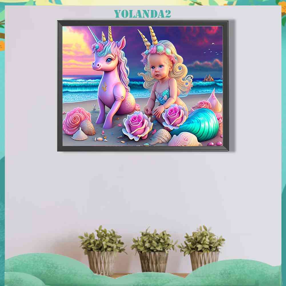 Tranh Đính Đá Kim Cương Toàn Bộ 5D DIY Hình Vẽ Trẻ Em Trang Trí Nhà Cửa